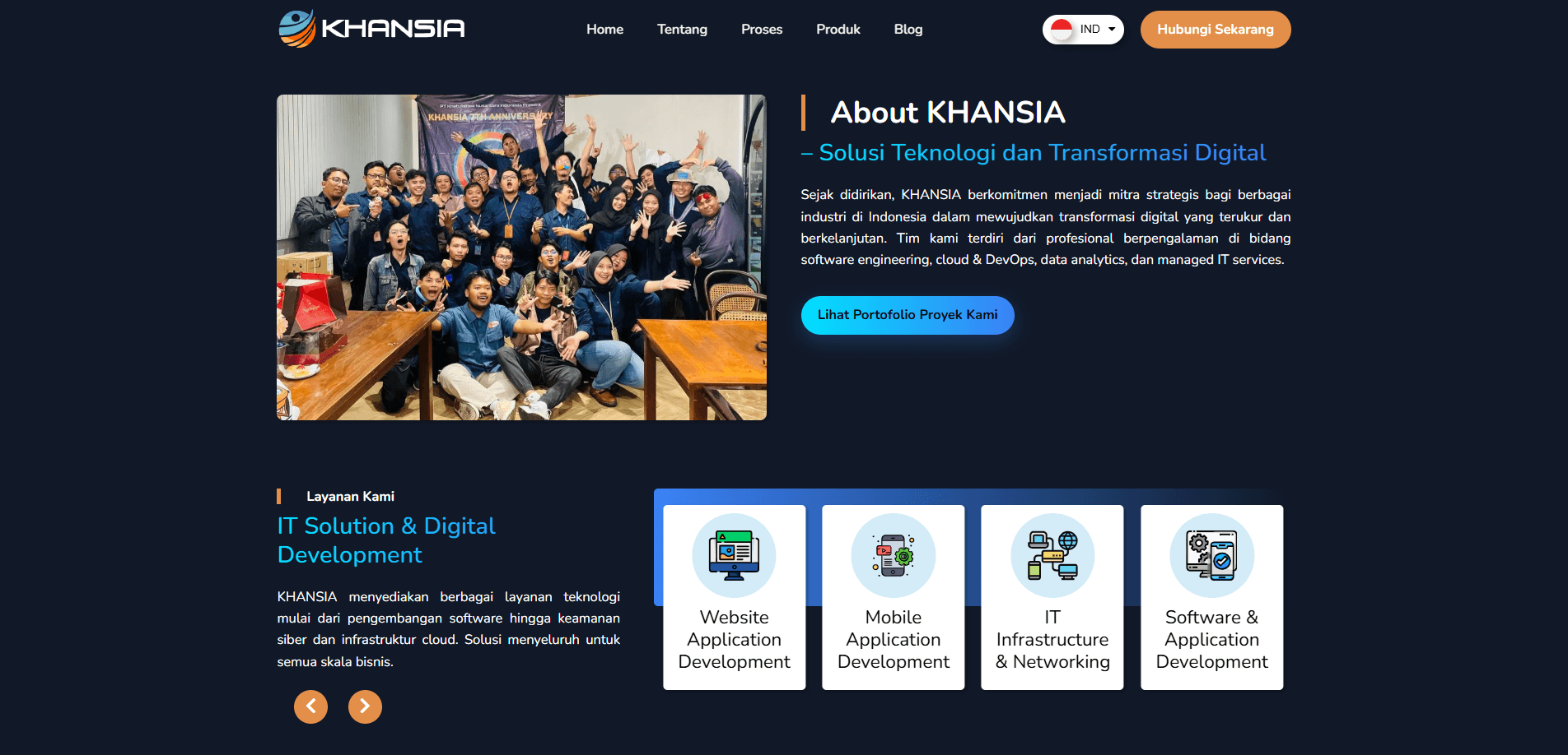 Thumbnail Website Company Profile PT Khatulistiwa Nusantara Indonesia 2