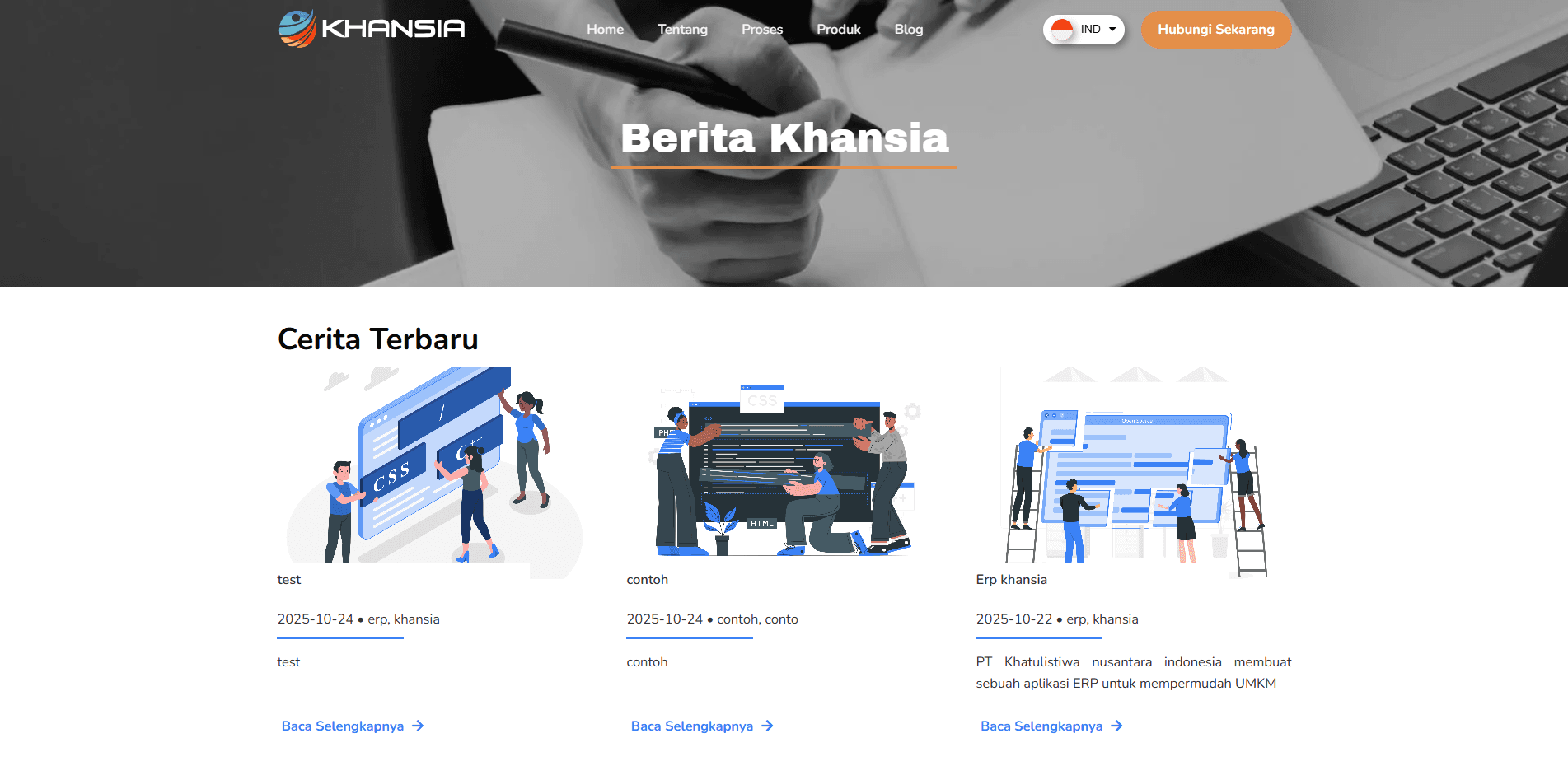 Thumbnail Website Company Profile PT Khatulistiwa Nusantara Indonesia 3