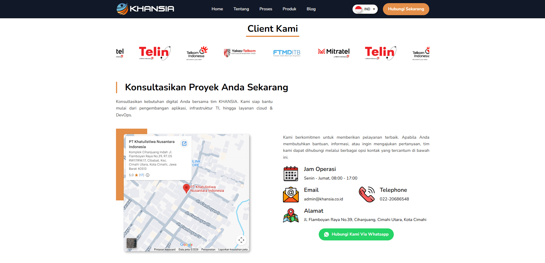 Thumbnail Website Company Profile PT Khatulistiwa Nusantara Indonesia 4